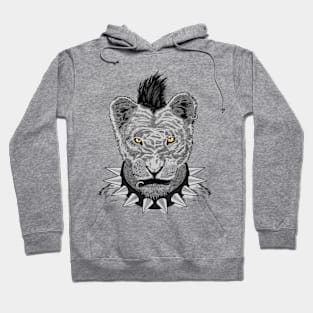 Lion punk crest Hoodie